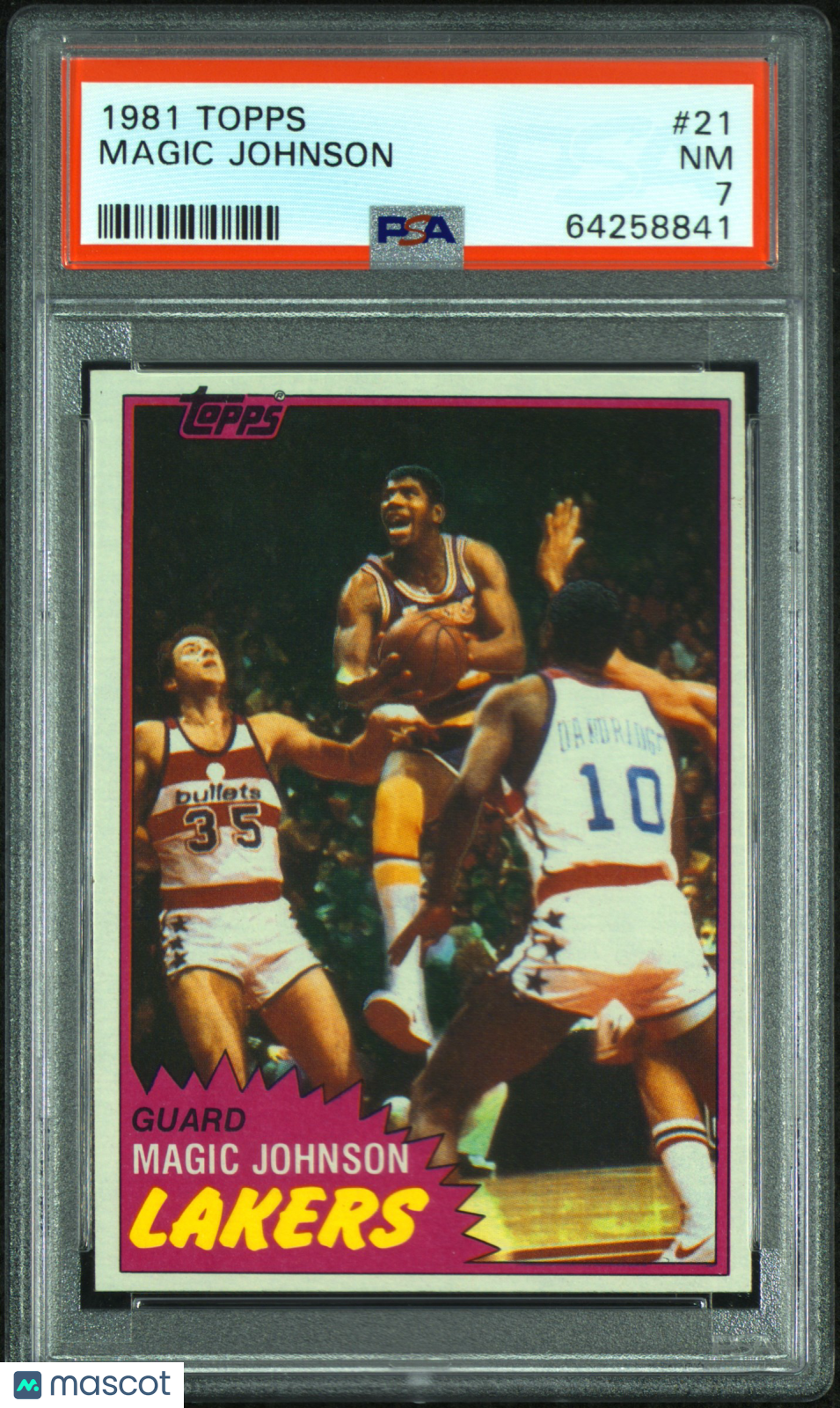 1981 Topps Magic Johnson #21 PSA 7