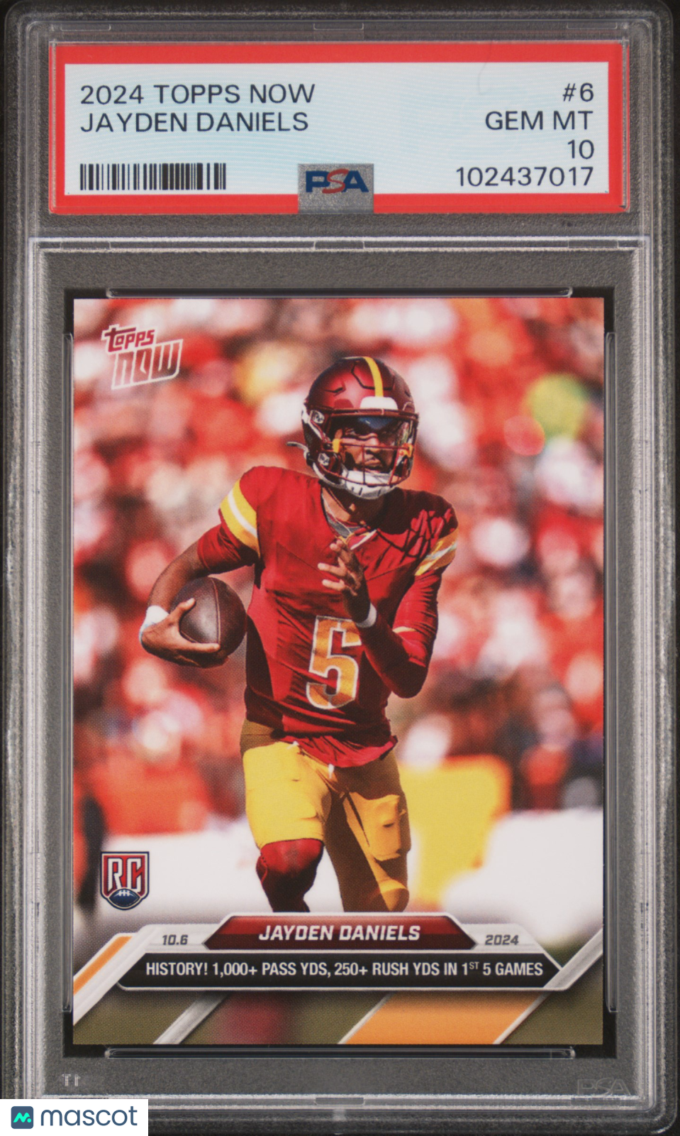 2024 Topps Now Jayden Daniels #6 PSA 10