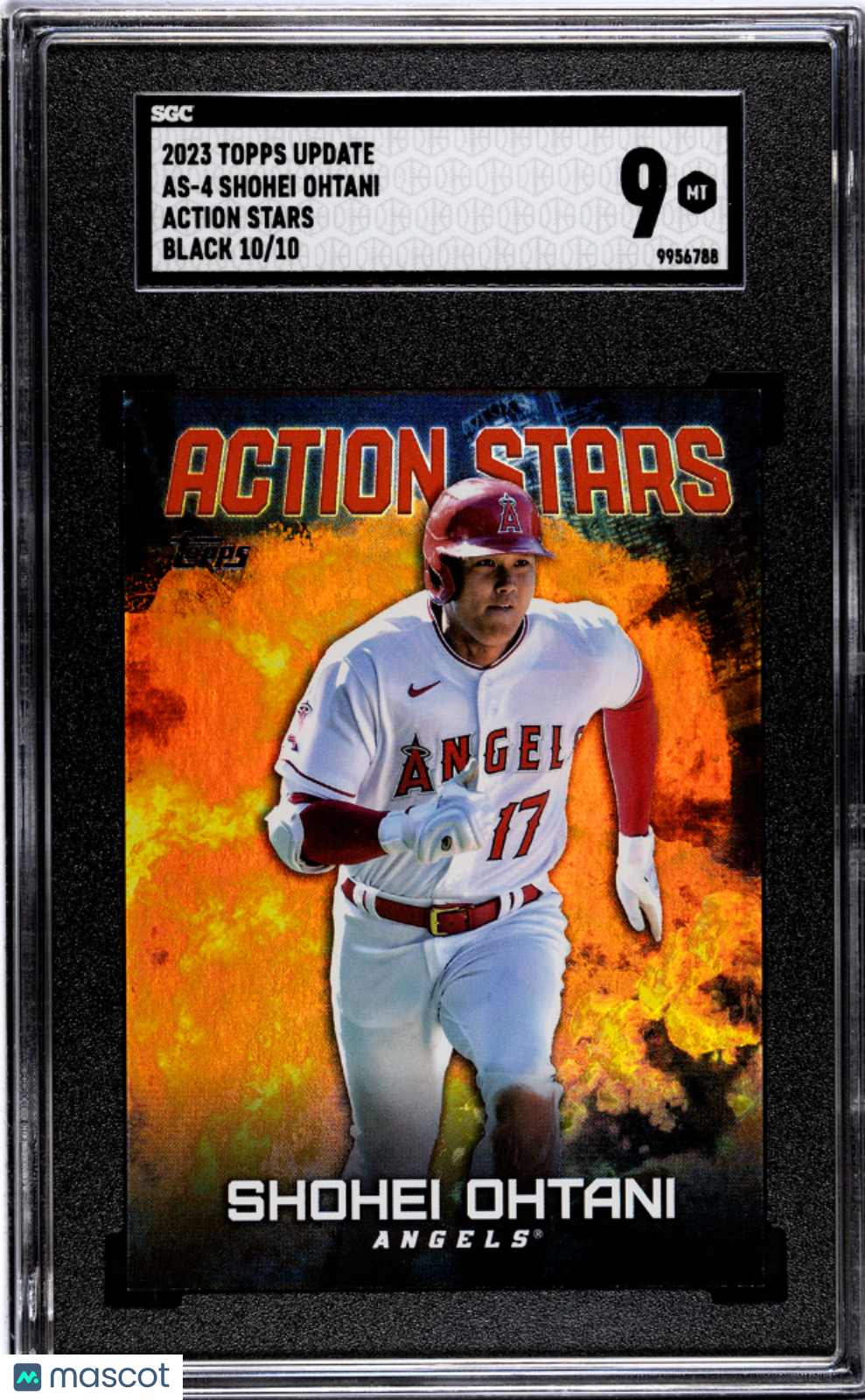 2023 Topps Update Shohei Ohtani #AS-4 Action Stars Black SGC 9