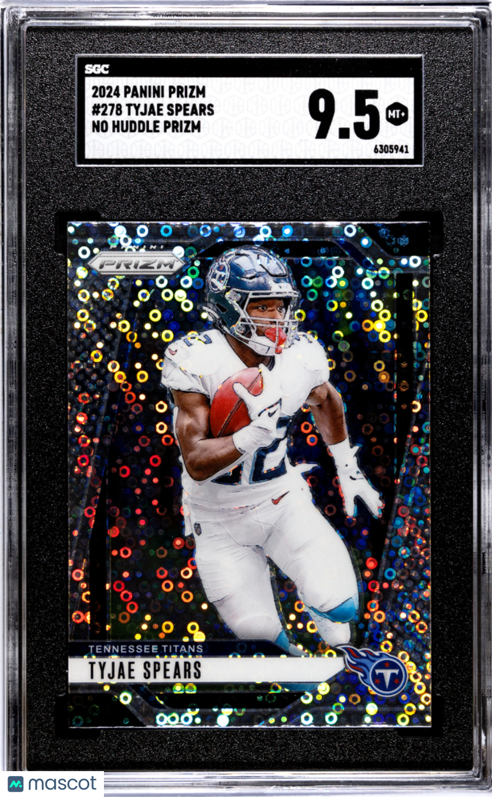2024 Panini Prizm Tyjae Spears #278 No Huddle SGC 9.5