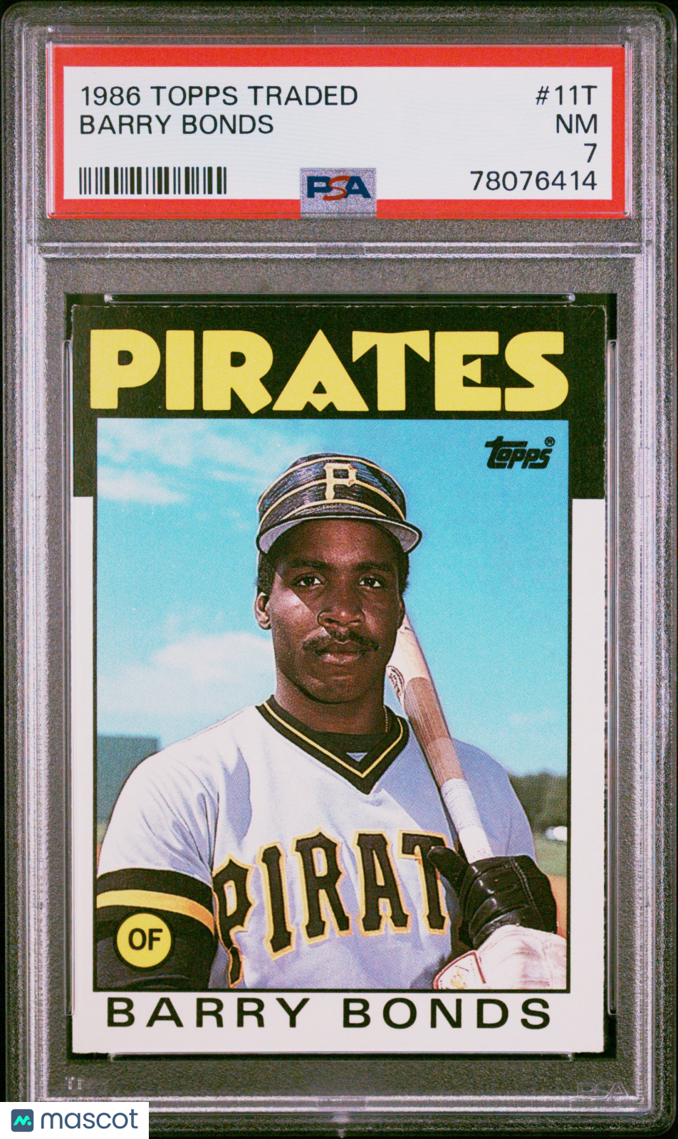 1986 Topps Traded Barry Bonds #11T PSA 7