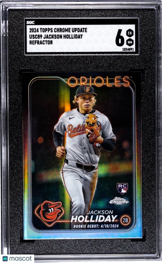 2024 Topps Chrome Update Jackson Holliday #USC89 Refractor SGC 6